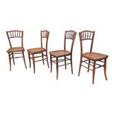 Set de 4 chaises bistrot 1920