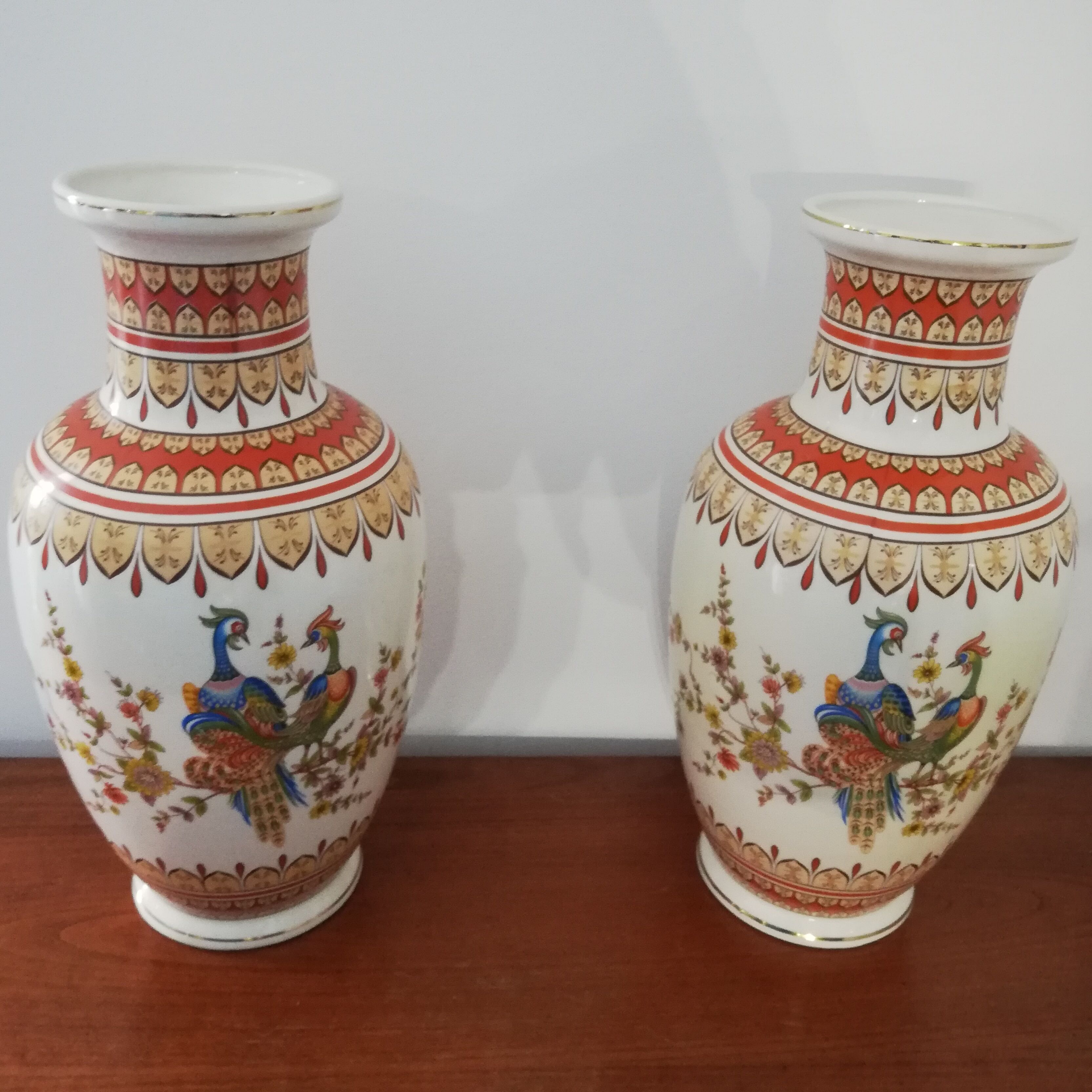 Pair of Japonising porcelain vases from Limoges