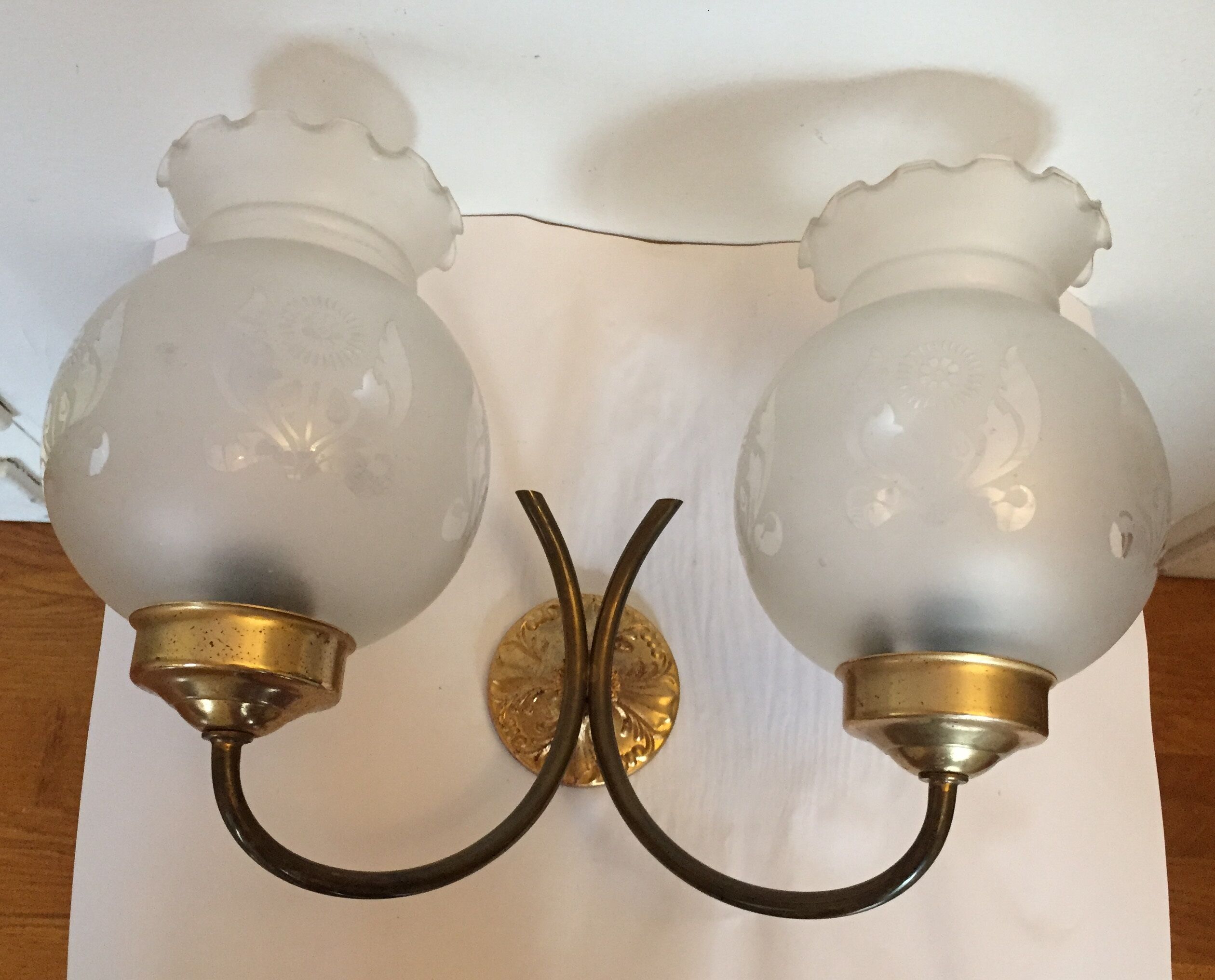 Apply two wall lights