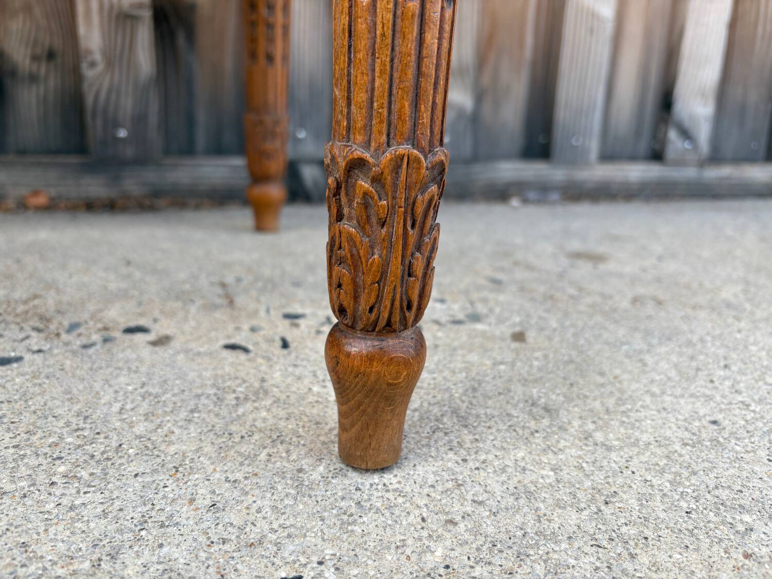 Louis XVI style piano bench in carved wood and caning