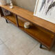 Mini vintage sideboard in vintage wood (removable windows)