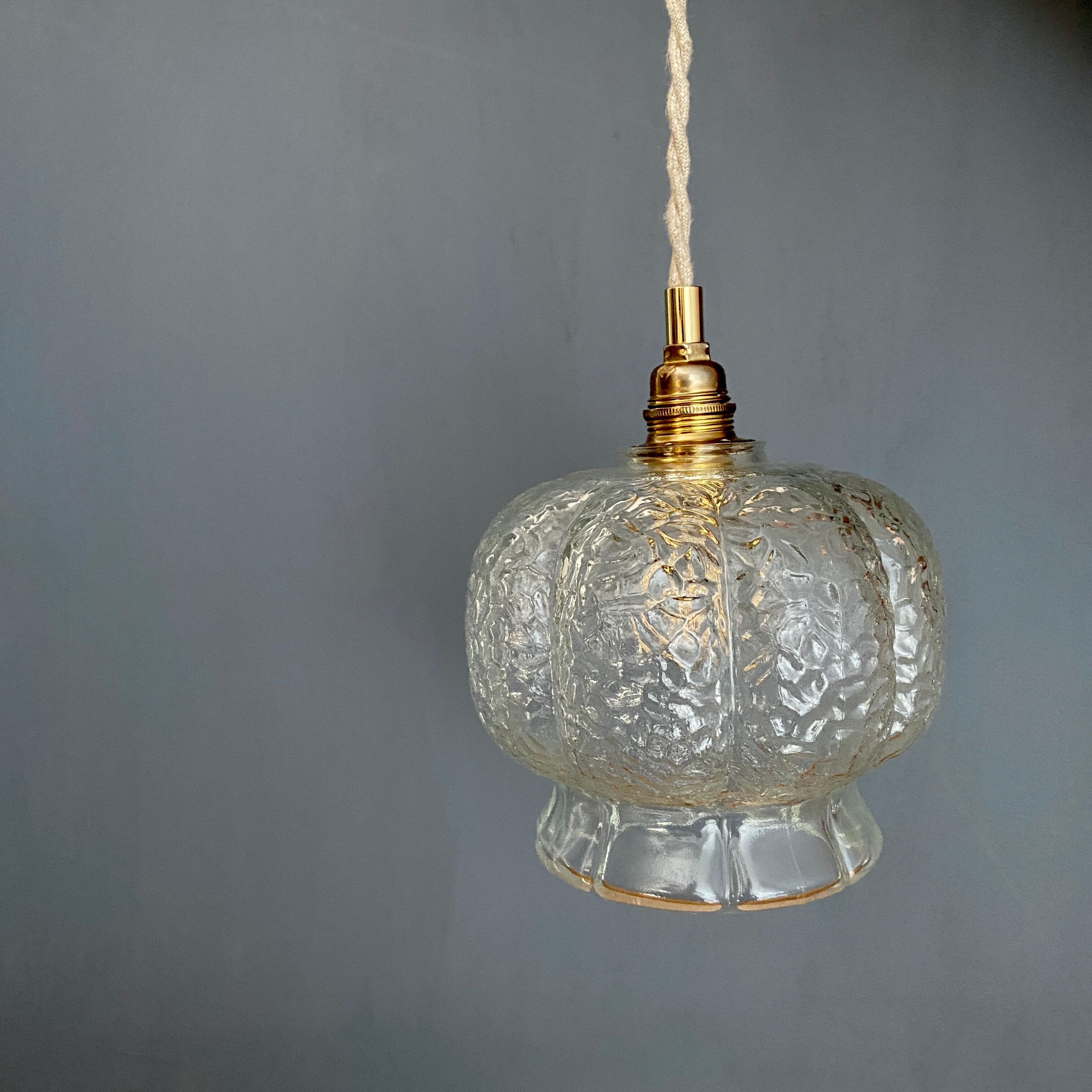 Vintage glass globe walker