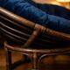Handcrafted Italian "Mamasan" Loveseat Sofa in Solid Natural Reed & Ve