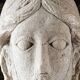 Ancienne tête de Christ de Vézelay en pierre reconstituée