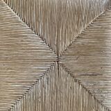 Set of 6 solid oak - straw chairs