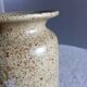Pyrite sandstone vase with leaf decoration, Vallauris unsigned, 1970
