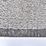 9x10 White Black %100 Wool Turkish Vintage Rug 277x296Cm