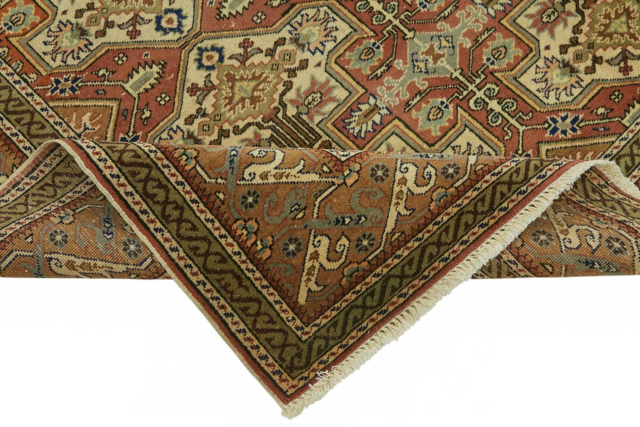 Tapis vintage en laine turque Kayseri 196 cm x 288 cm