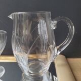 60's chiseled stemmed glasses