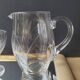 60's chiseled stemmed glasses