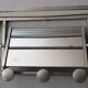 Portemanteau porte-chapeau mural aluminium avec miroir années 40