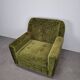 Mid-Century Czechoslovak Green Plush Armchair, 1970s