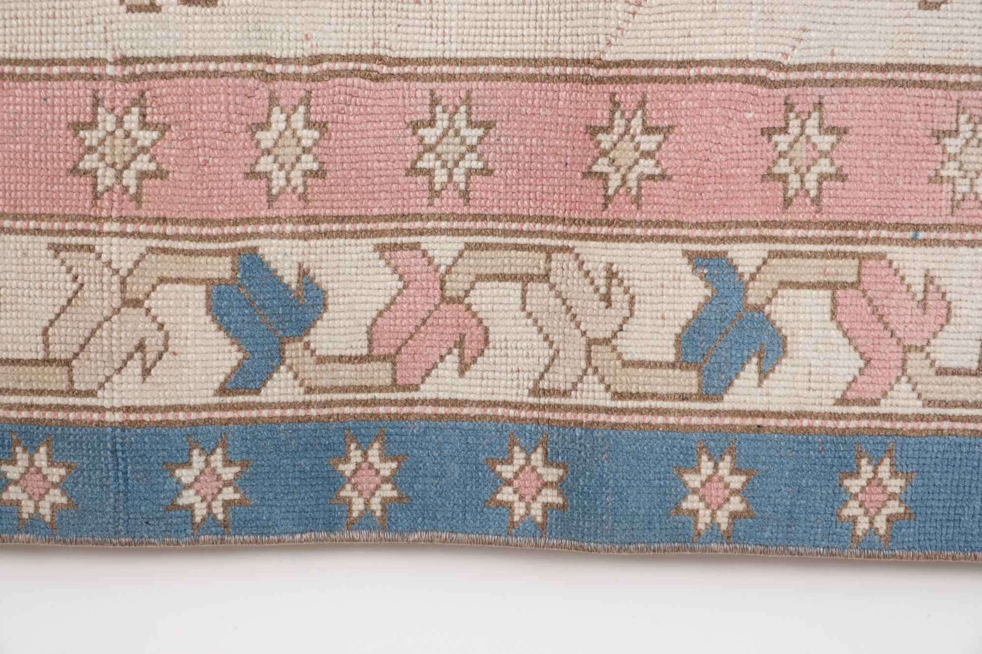 Large Vintage Turkish Oushak Rug 1970s 206 X 295 cm