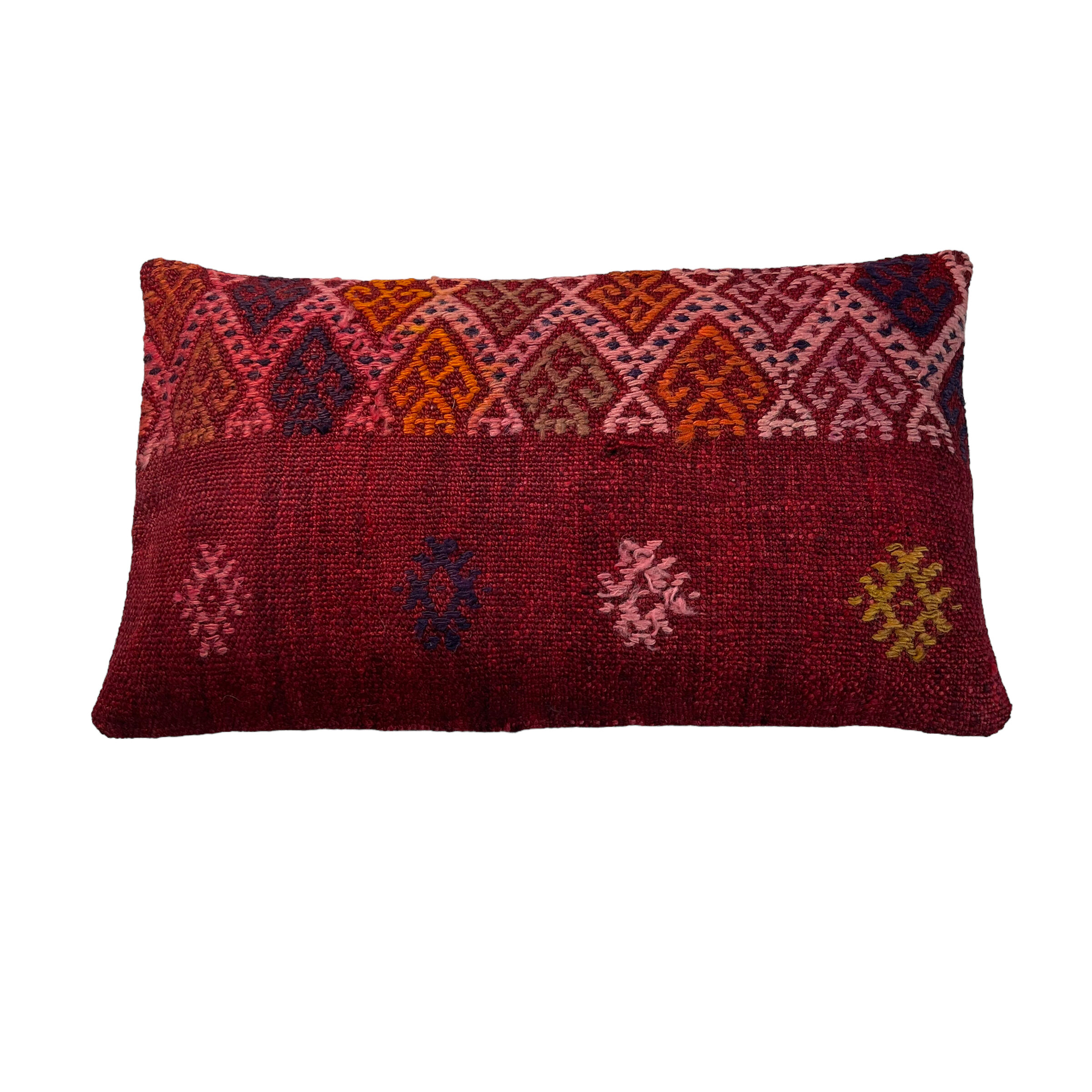 Vintage turkish kilim cushion cover 30x50cm