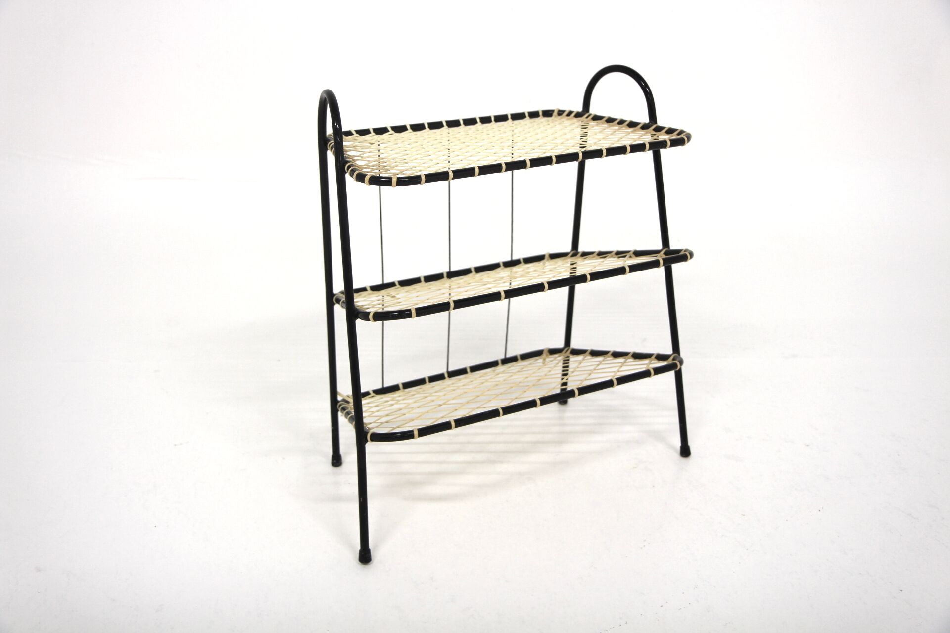 Scandinavian plastic magazine rack, Sweden, 1950