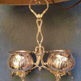 Lampe serviteur huile vinaigre argent