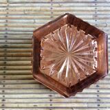 Vase en verre rose