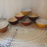 7 antique Émile Henry bowls