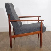 Fauteuil scandinave en teck 1960