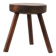Tabouret trépied en chêne rustique, France, vers 1900