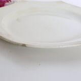 Creil and Montereau plates, 19th century, Perle model, ivory / set of 3