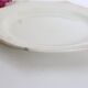 Creil and Montereau plates, 19th century, Perle model, ivory / set of 3