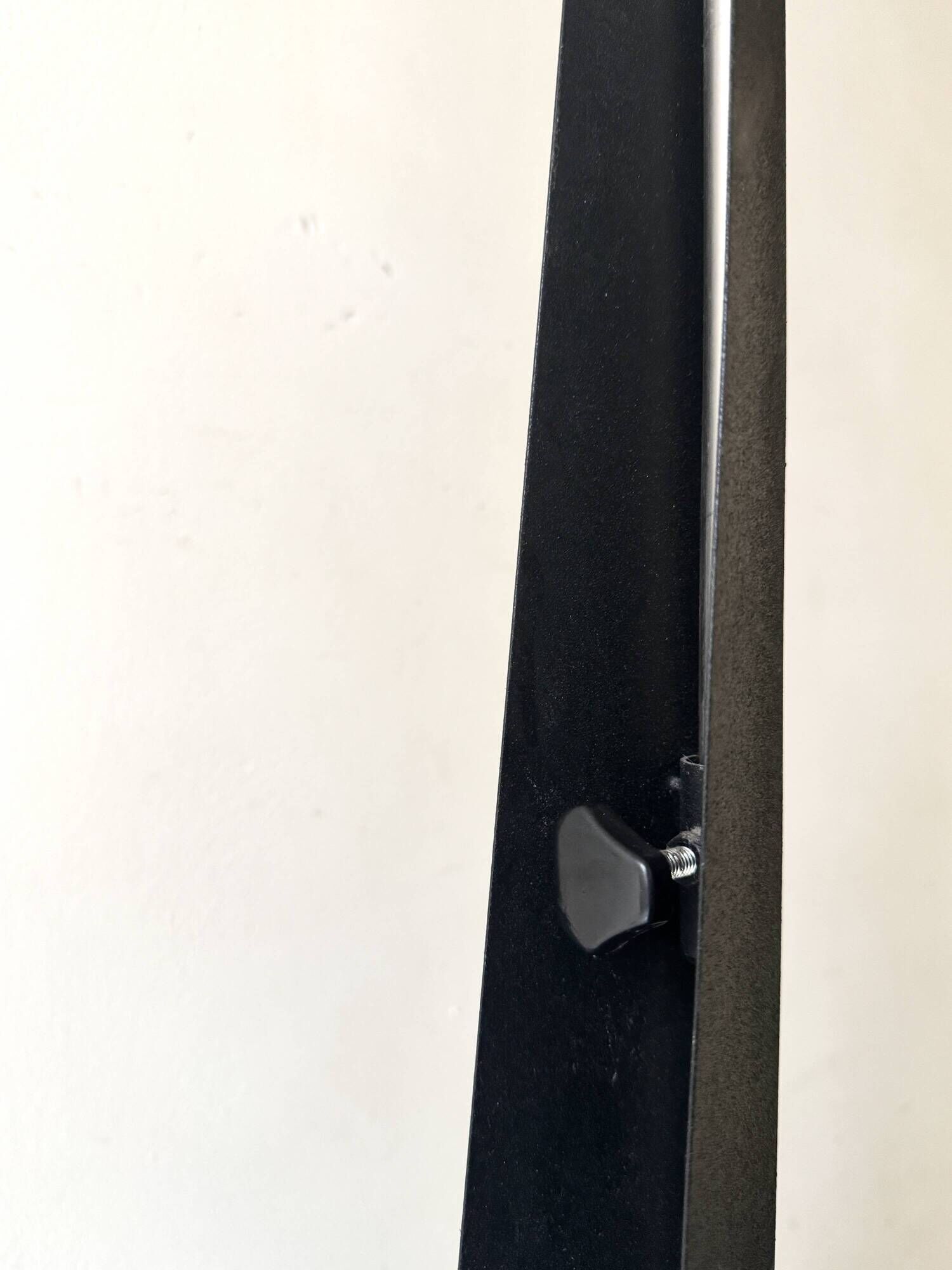 Vintage chrome metal cone floor lamp, adjustable, Ikea 1980.