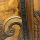 Pair of 19th-century walnut doors with walnut burl