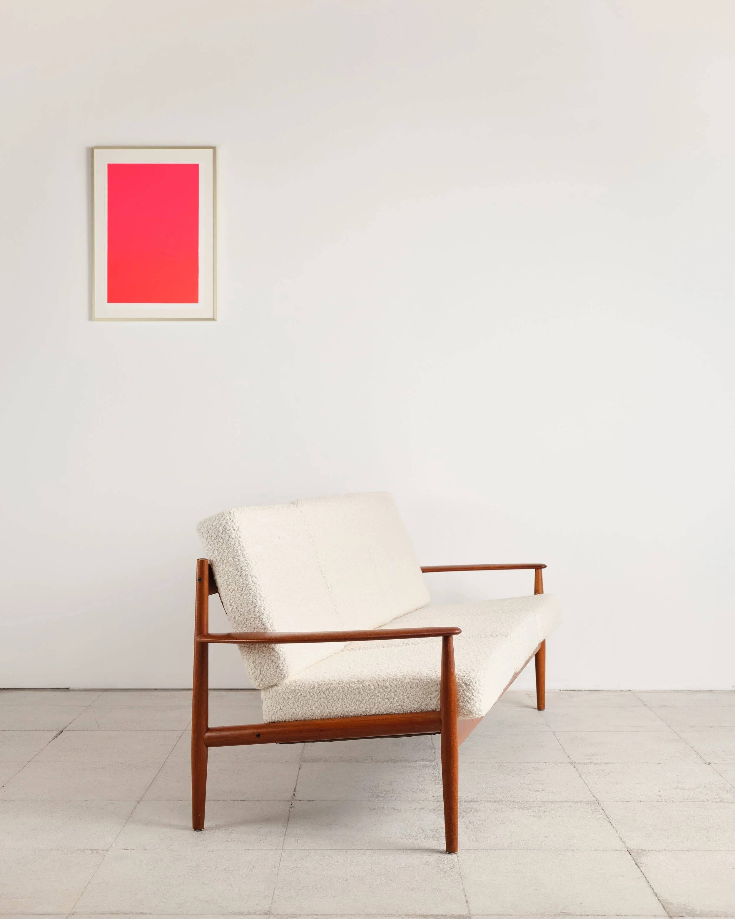 Three-seater sofa model 118 in teak by Grete Jalk, Denmark, 1950s.