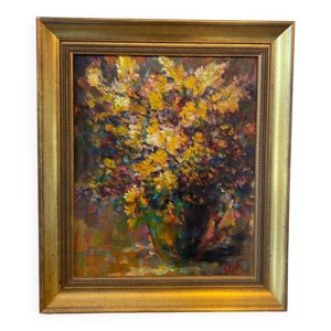 Fleurs des champs signé