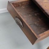 Rustic oak coffee table french 19th century farmhouse