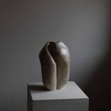 Large stoneware floor vase in ceramic by Danish artist Ole Victor, 2022.