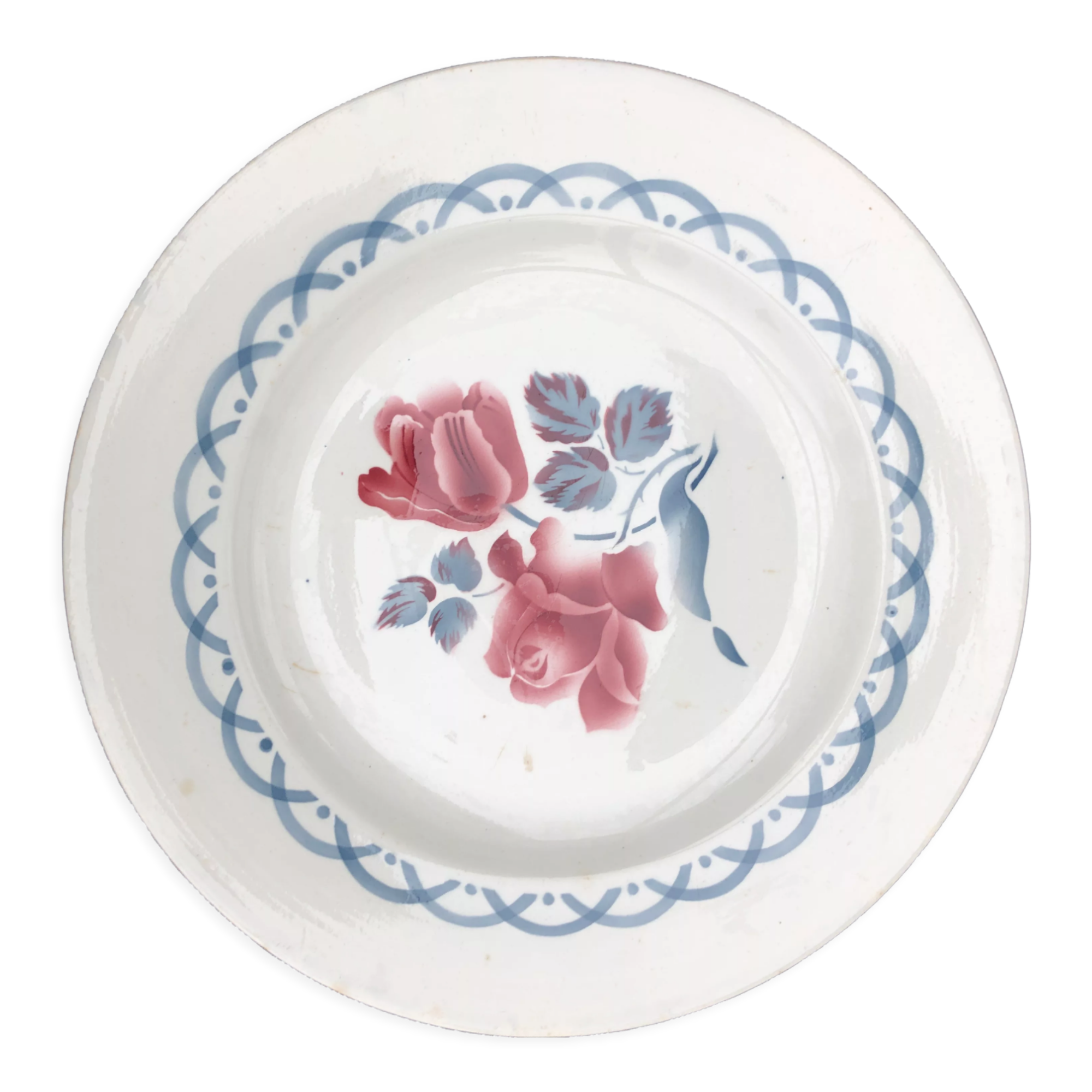 Round dish sarreguemines Digoin Cannes