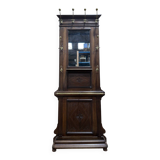Coat rack - Napoleon III wardrobe in wood and brass