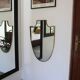 Brass mirror Italian crest Mid-Century, 1950-60