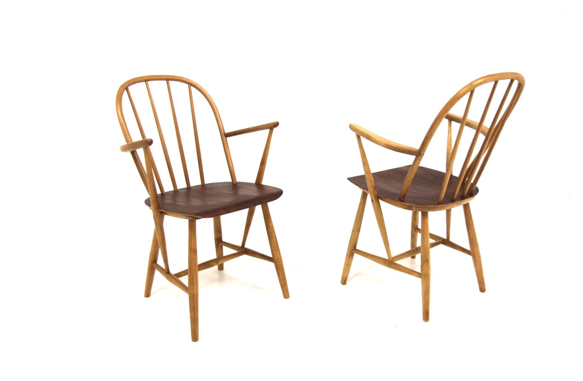 Set of 2 Scandinavian armchairs "Mod 34T", Nesto, Sweden, 1960