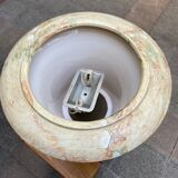 Hand-painted ceramic lamp - 1990