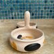 Double ramekin from the Marais pottery, 1960s-70s