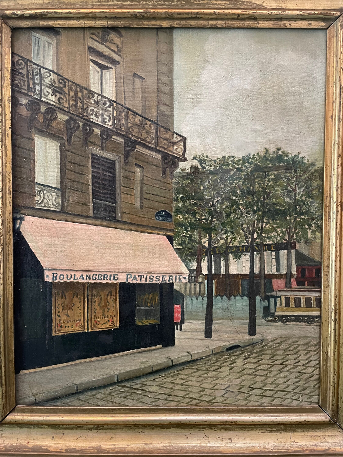 Tableau vue de Paris, Boulangerie Pâtisserie XXe