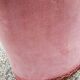 Paire de chauffeuses crapaud velours rose