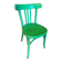 Antique Bistrot Chair Baumann Style Turned Wood Green Vintage