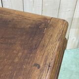 60s English flat desk in oak