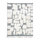 Moroccan Berber Beni Ouarain rug, ecru and black, 2.90x1.97m