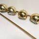 4 large golden ball spots, space age 60 70's. concord wall light on rails