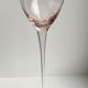 Set of 10 very high champagne flutes in colored glass 70s