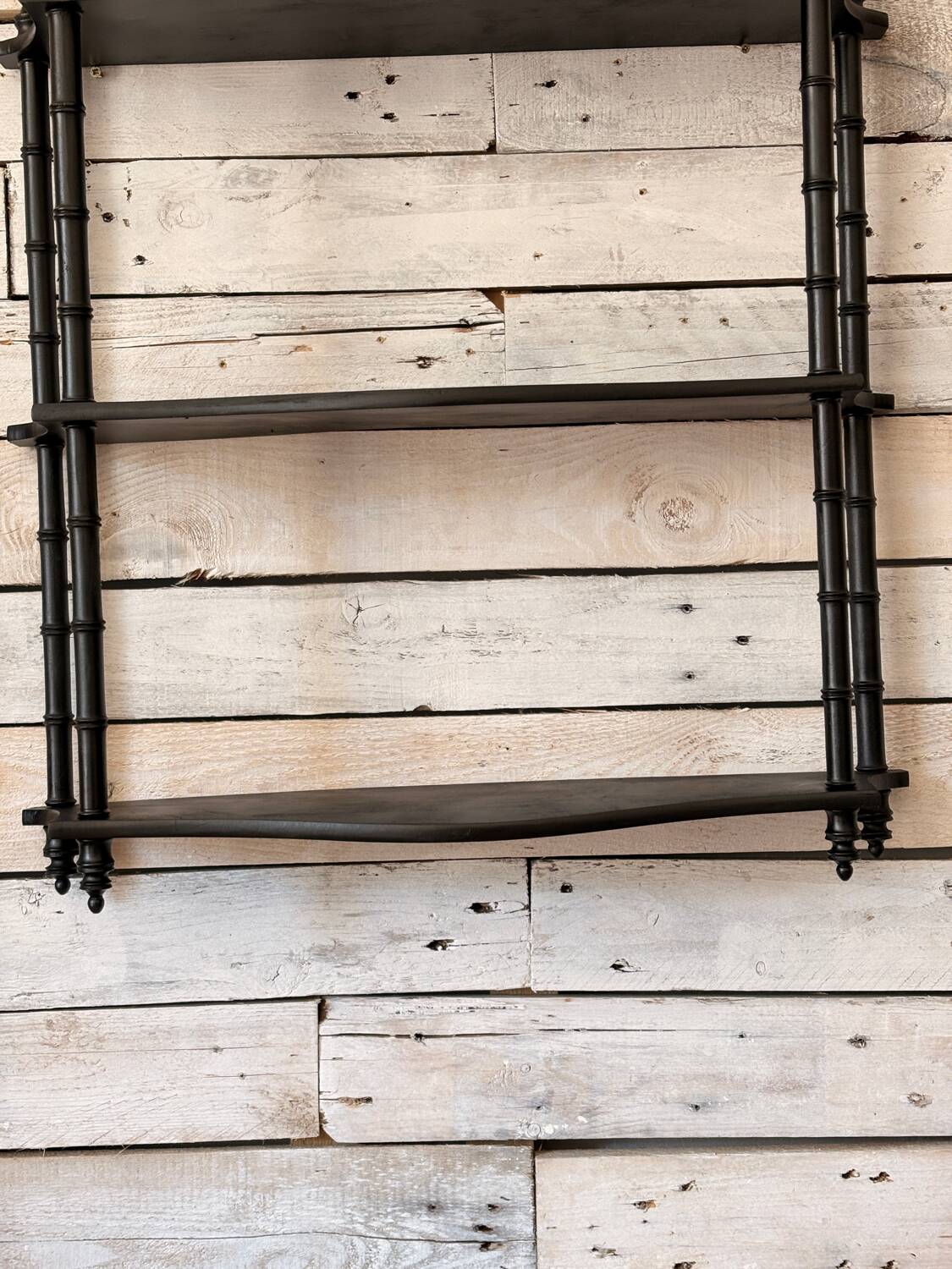 Blackened Napoleon shelf