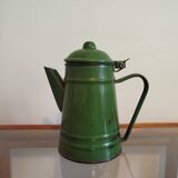 Enameled sheet metal teapot