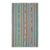 Tapis vintage turc Oushak fait main en laine et coton multicolore