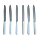 Set de six couteaux en bakélite et inoxydable