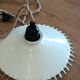 Lampe baladeuse vintage en verre Blanc